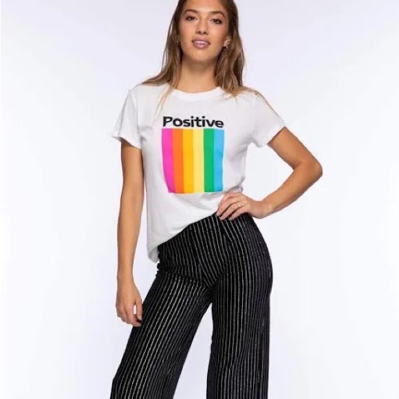 SUB_URBAN RIOT Positive  Short Sleeve Crewneck Loose Fit Graphic Tee - Picture 1 of 8